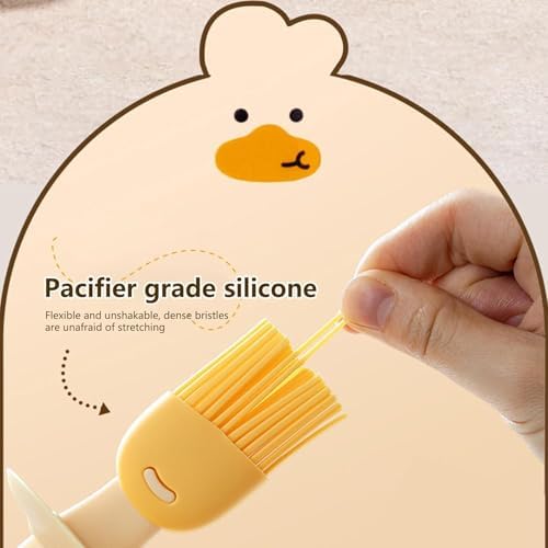 2‑in‑1 Oil Dispenser Jar with Duck Shaped Silicone Brush - 200 ml