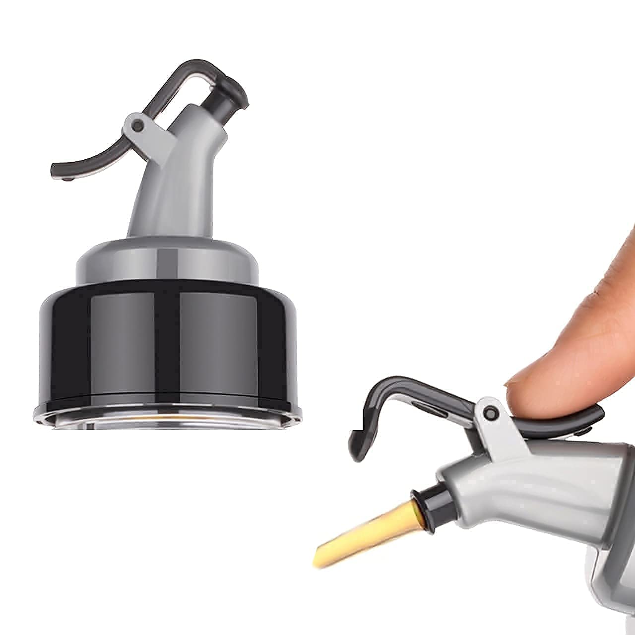 Clazkit Plastic Oil Dispenser 1 Litre Cooking Oil Dispenser Bottle Oil Container,Transparent