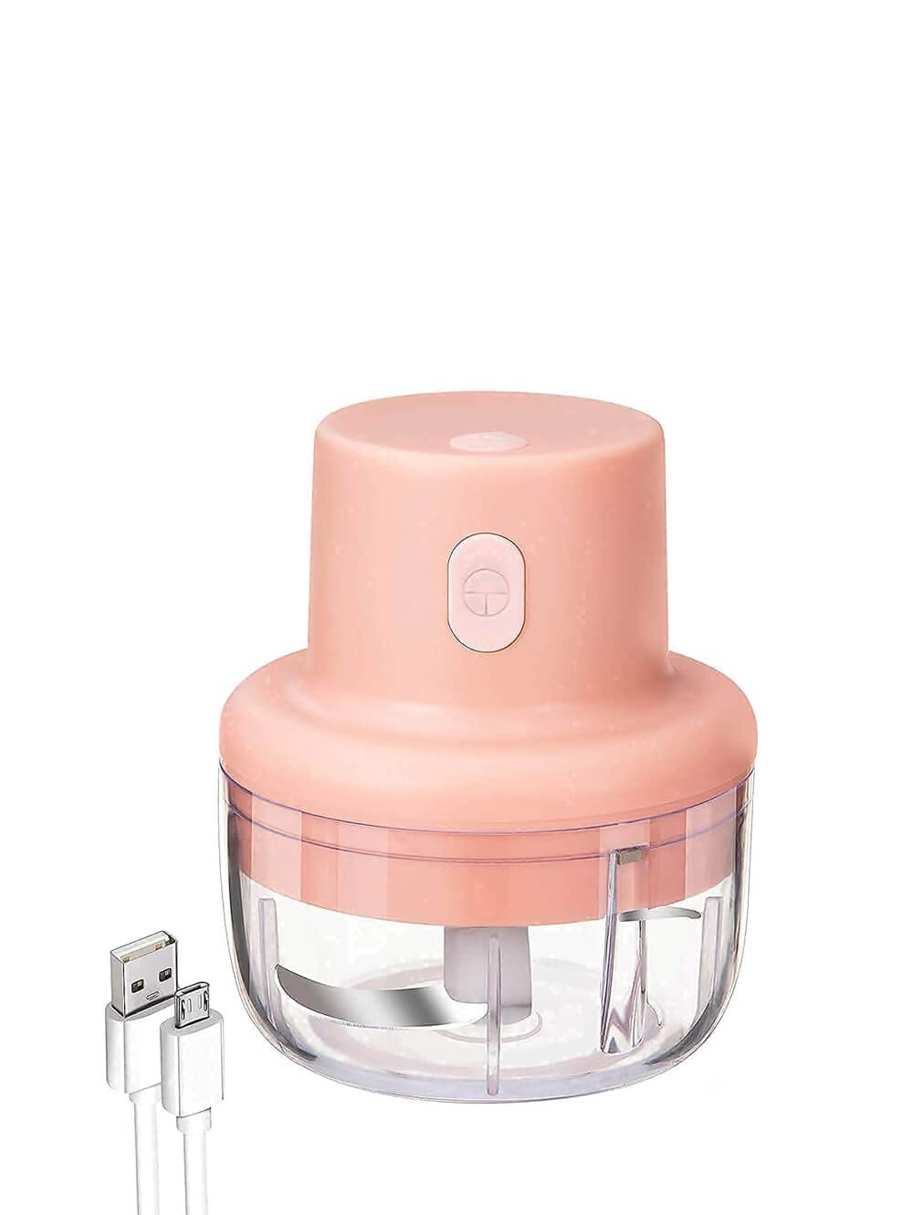 Yarrow Electric Mini Garlic Chopper Portable Mini Chopper with USB Charging, Powerful Small Food Processor Garlic Masher Blender for Spice Meat Vegetable Nuts, 100 Ml