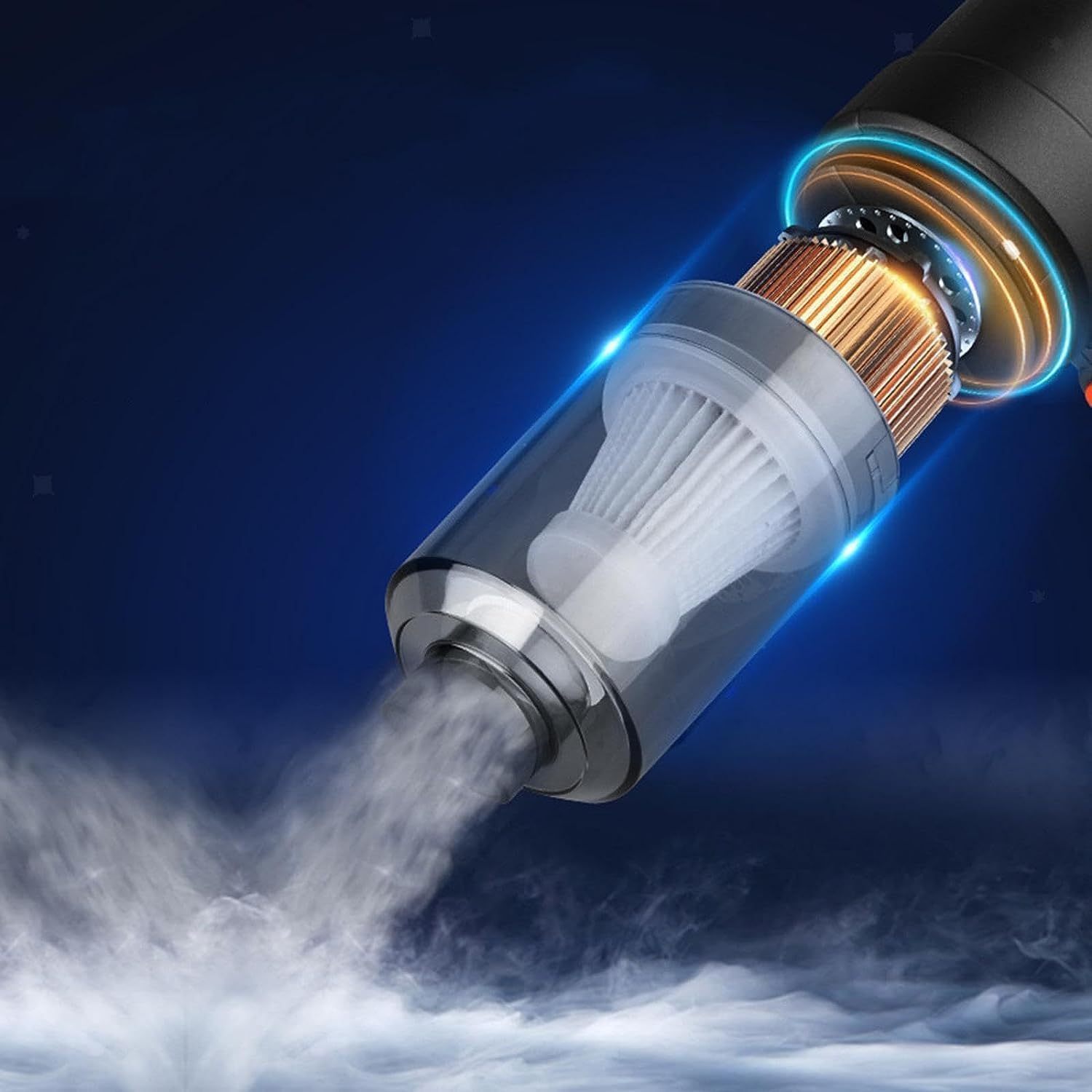 SANSHAM Vacuum Cleaner for Home Cordless 3 in 1 Wireless Car Vacuum Rechargeable Vacuum Cleaner Home Car Outdoor Office (Moon Black)