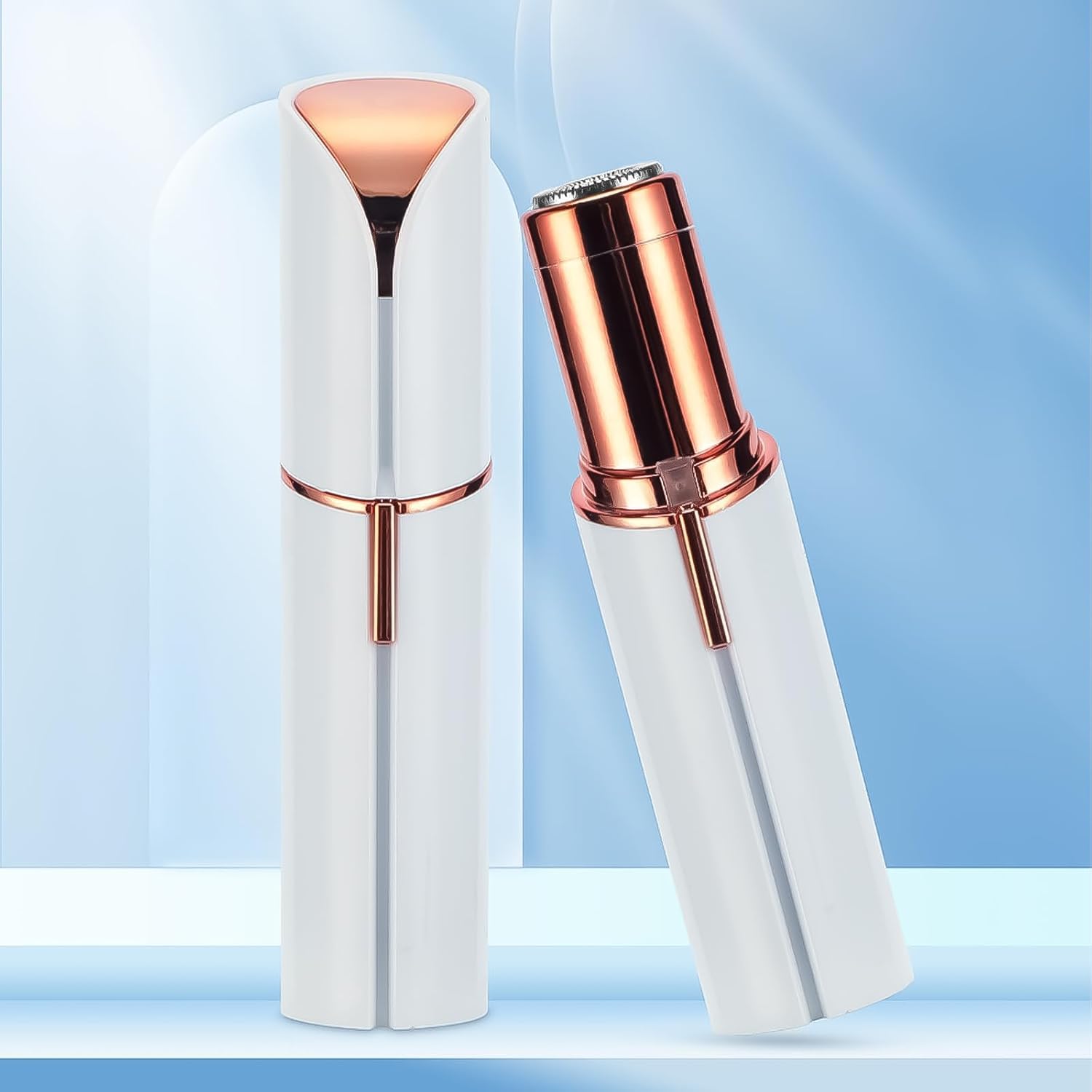 Hair Remover Flawless - Facial Hair Remover For Women Skincare Lipstick Shape Mini Epilator Trimmer Machine For Face Flawless, Upper Lip Chin Eyebrow Hair Remover Etc With Battery