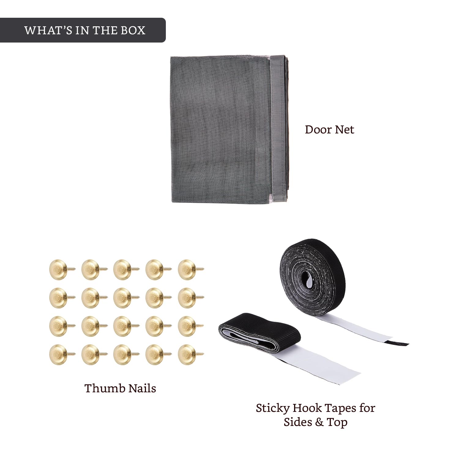 Amazon Brand - Solimo Fiberglass Magnetic Mosquito Net Screen Door - Hands Free Mesh Partition | Auto-Closing Insect Screen to Keep Pests Out (200x90 cm, Grey)