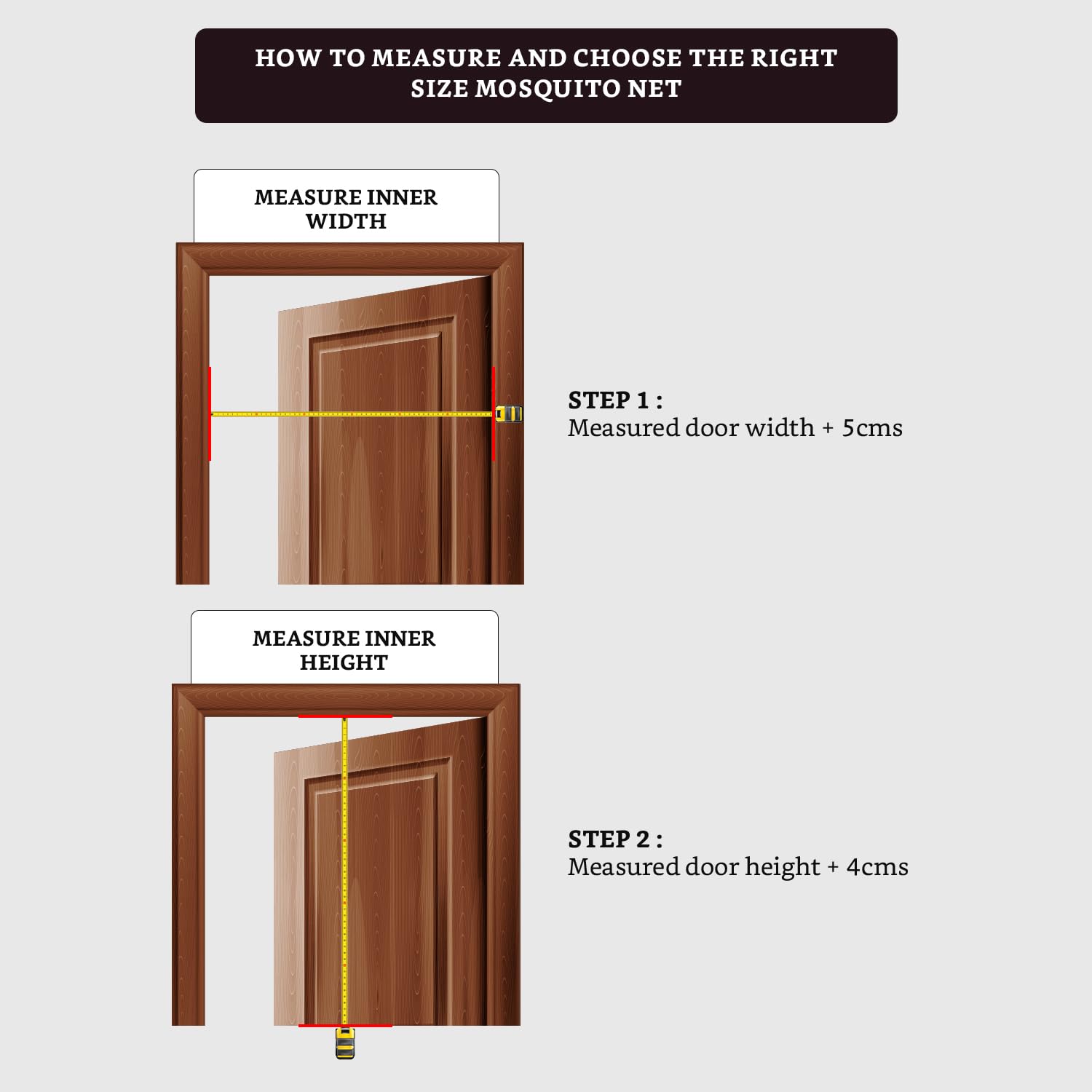 Amazon Brand - Solimo Fiberglass Magnetic Mosquito Net Screen Door - Hands Free Mesh Partition | Auto-Closing Insect Screen to Keep Pests Out (200x90 cm, Grey)