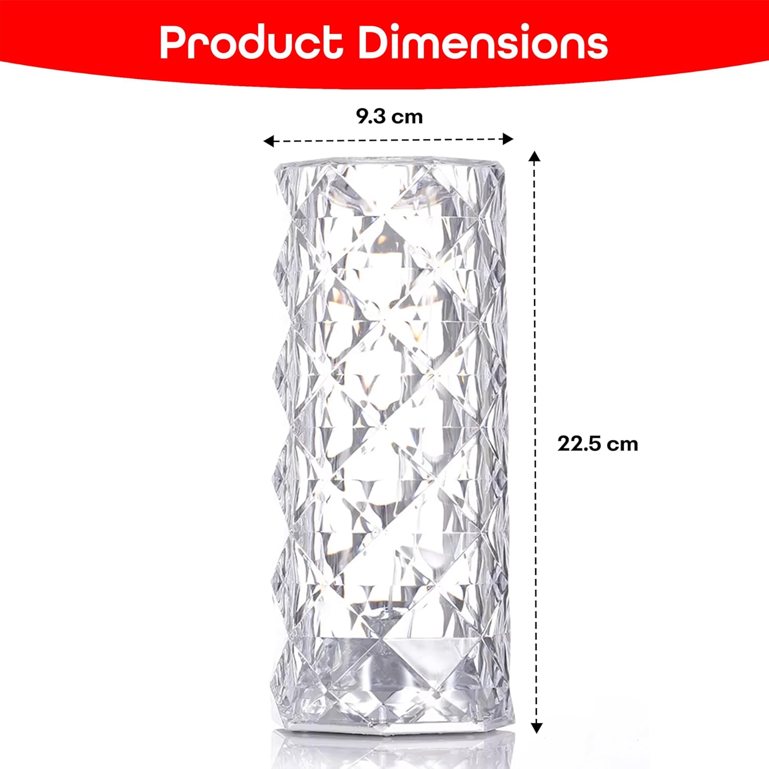 PRIME PICK Crystal Lamp,16 Color Changing Rose Crystal Diamond Table Lamp,USB Rechargeable Touch Bedside Lamp Night Light with Remote Control, for Bedroom Living Room Party Dinner Decor