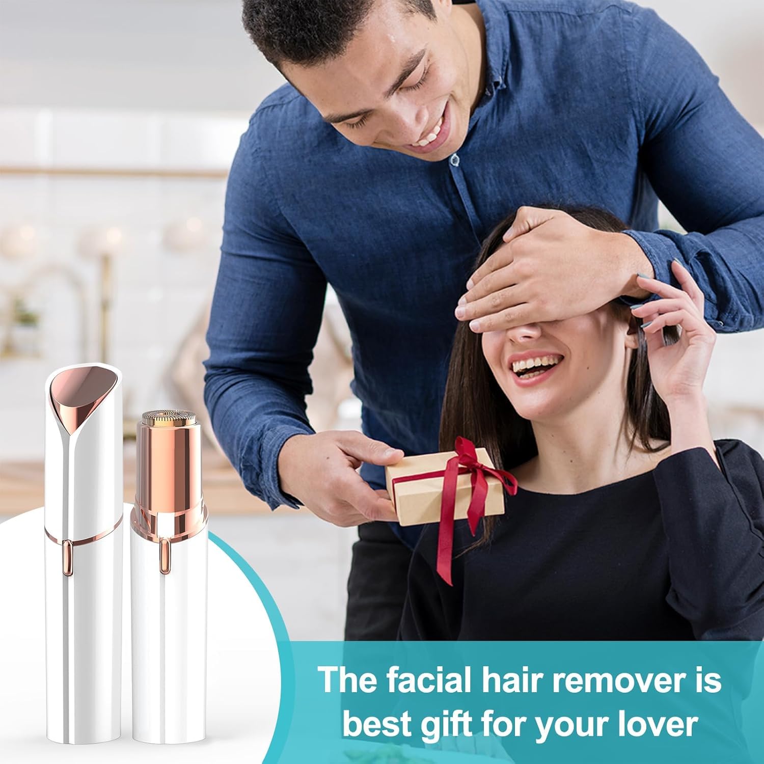 Hair Remover Flawless - Facial Hair Remover For Women Skincare Lipstick Shape Mini Epilator Trimmer Machine For Face Flawless, Upper Lip Chin Eyebrow Hair Remover Etc With Battery